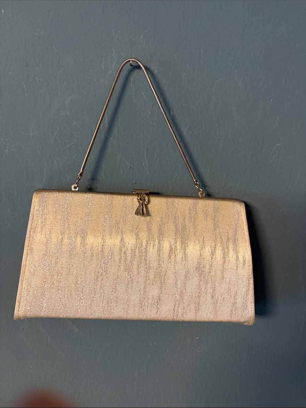 Vintage La Regale Ltd Beaded Evening Bag – Ivory & Blush